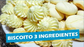 BISCOITO 3 INGREDIENTES  Maizena e Leite Condensado [upl. by Berners]