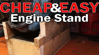 Wooden DIY Engine Stand  Budget Engine Stand Build [upl. by Teyut620]