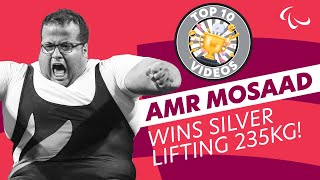 Powerlifting  Mens 107kg  Mosaad wins Silver  Rio 2016 Paralympic Games [upl. by Anitroc]