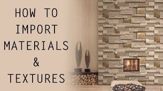 ARCHICAD HOW TO IMPORT MATERIALS amp TEXTURES [upl. by Serena224]