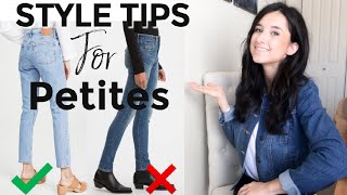 STYLE TIPS FOR PETITES  How to style a petite body type [upl. by Ilrebmyk428]