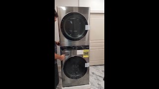 LG Washer Tower Laundry Center WKE100HVA DIY install  Part 1 [upl. by Kipton]