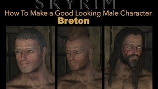 Skyrim Special Edition  How To Make a Good Looking Character  Breton Male  No Mods [upl. by Daria]