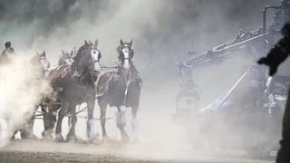 Super Bowl Ad  Inside Iconic Clydesdale Budweiser Commercial [upl. by Adnahsed]