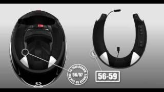 Schuberth C3 Bluetooth SRC System Assembly  GhostBikescom [upl. by Aihsemek]