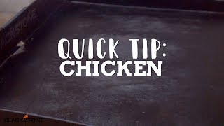 Quick Tip How to Cook Chicken  Blackstone Griddle [upl. by Eiramllij]