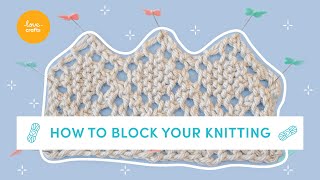 How to block your Knitting amp Crochet  EASY beginners tutorial [upl. by Atibat]