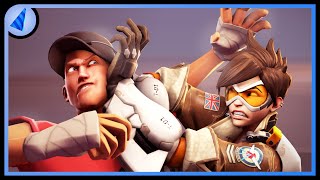 Overwatch vs TF2 SFM [upl. by Wallache641]