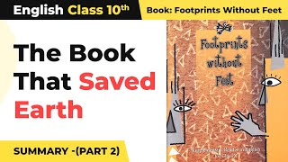 The Book That Saved Earth Summary Chapter 10  Class 10 English Chapter 10 [upl. by Eberly]