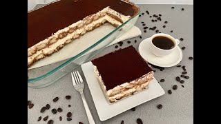 TIRAMISU RECIPE WITHOUT EGGS EASY TIRAMISU RECIPE [upl. by Eaner264]