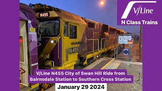 VLine N455 City of Swan Hill Ride from Bairnsdale Station to Southern Cross Station Full Trip [upl. by Cardwell197]