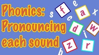 English Letter Pronunciation  Phonics [upl. by Giess]