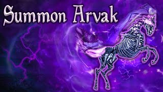 Skyrim SE  Summon Arvak  Unique Spell Guide [upl. by Ateval]