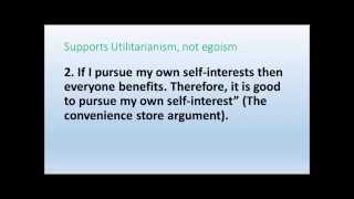 Ethical Egoism Lecture [upl. by Ielerol]