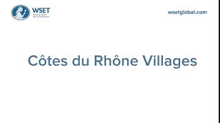 How to say it Côtes du Rhône Villages [upl. by Freyah]