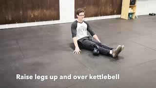 Seated Leg Raise Over Kettlebell [upl. by Yarised]