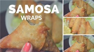 HOW TO MAKE SAMOSA WRAPS  MANDA  EASY WAY [upl. by Anchie]