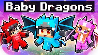 We Turned Into BABY DRAGONS In Minecraft [upl. by Sivel]