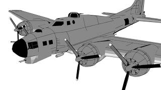 A Look at the B17 quotFlying Fortressquot Bomber [upl. by Enirahtak]