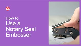 How To Use A Notary Seal Embosser [upl. by Riesman537]