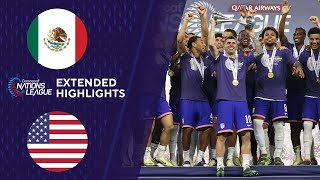 Mexico vs USA Extended Highlights  CONCACAF Nations League  CBS Sports Golazo [upl. by Agemo]