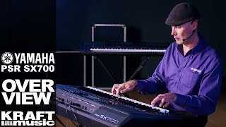 Yamaha PSRSX700 Arranger Workstation  Overview with Gabriel Aldort [upl. by Llewen]