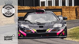 Stunning McLaren F1 GTR Long Tails awesome Goodwood dash [upl. by Sheeb]