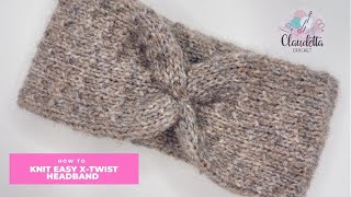 Einfaches Stirnband Stricken mit XTwist [upl. by Yenial]