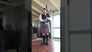 Scotland the Brave bagpipes only [upl. by Ahsinrat]