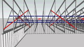 Truss Bracing Recommendations in 3D from the Western Wood Truss Association [upl. by Suhcnip]