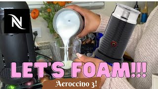 How To Foam Milk With Aeroccino 3 Make Coffee With Foam Tips amp Tricks  Easy Foamed Latte Recipe [upl. by Nessah]