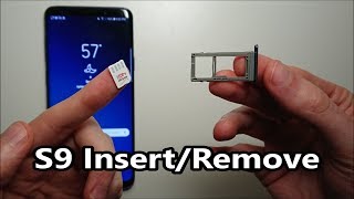 Samsung Galaxy S9  S9 Plus SIM Card amp Micro SD How to Insert or Remove [upl. by Yleen]