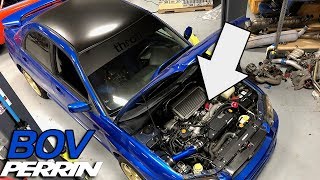 INSTALLING A PERRIN BLOW OFF VALVE ON THE WRX TURBO NOISES [upl. by Arac]