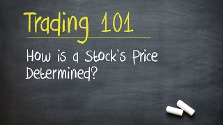 Trading 101 How is a Stocks Price Determined [upl. by Ardnajela751]