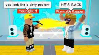 RAP BATTLING as a ROBLOX RAP GOD [upl. by Sianna]