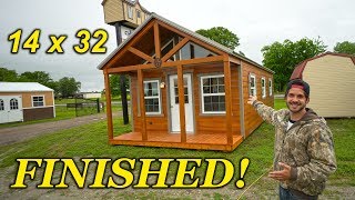 FINISHED Cabin  Shed To House  LoneStar Sheds [upl. by Carita241]