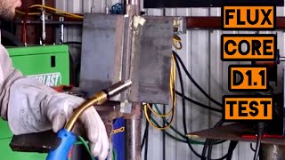 AWS D11 Flux Core Weld Test  Dual Shield [upl. by Dunkin]