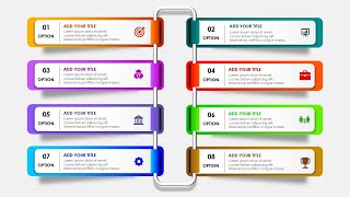 Create 8 options Infographic Slide in PowerPoint [upl. by Wendye]