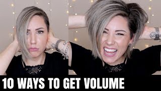 10 WAYS TO GET VOLUMINOUS HAIR [upl. by Fax501]