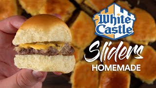 I made WHITE CASTLE Sliders at home way BETTER [upl. by Atiram992]