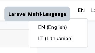 Laravel Single to MultiLanguage  Practical Demo [upl. by Blinnie217]