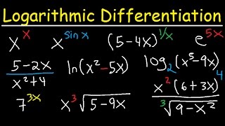 Logarithmic Differentiation of Exponential Functions [upl. by Barabbas707]