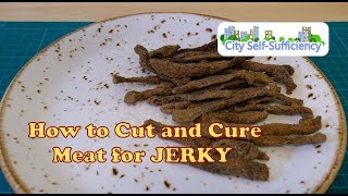 How to Cut and Cure Meat for Beef Jerky [upl. by Ferdie55]