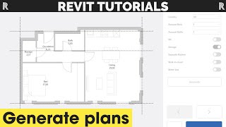 Generate room plan in Revit by PlanFinder [upl. by Leonie]