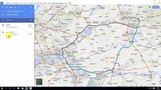 Google Maps een autoroute plannen [upl. by Learsiy230]