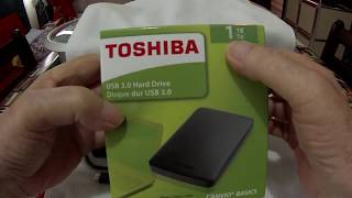 Toshiba Canvio Basics 1TB Portable Hard Drive [upl. by Cornelle445]