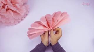 PomPom Anleitung zum auffalten  PomPom Tutorial [upl. by Anaynek905]