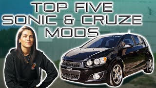 Chevy Sonic amp Cruze Top 5 Mods  ZZPerformance [upl. by Adnawt]