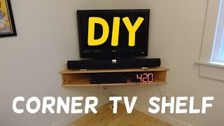 Build this Floating Corner TV Stand [upl. by Pearson502]