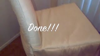 DIY Chair Cover SimpleQuick and Easy  MATV [upl. by Magen772]